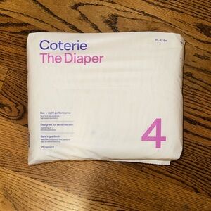 Coterie Diapers Size 4 - 1 pack brand new!